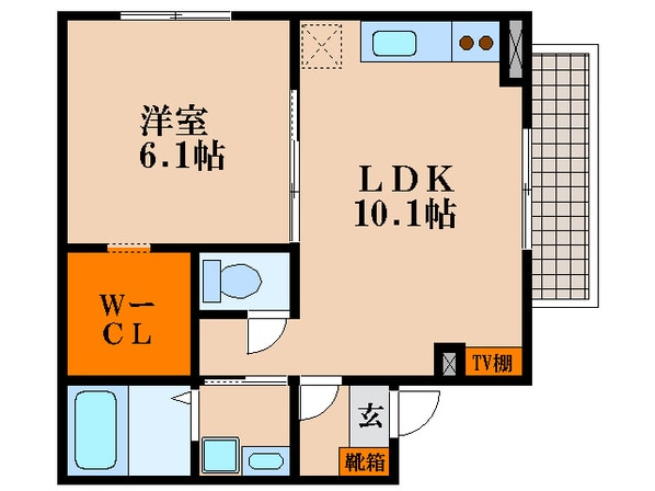 RFマンション大戌亥の物件間取画像